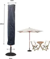 Parasolhoes Staande Parasol met stok en rits - Premium Beschermhoes - 165 x 25-35cm - Waterbestendig