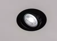 Lumidora Inbouwspot 73895 - Ingebouwd LED - 10.0 Watt - 750 Lumen - 2700 Kelvin - Zwart - Metaal - Buitenlamp - Badkamerlamp - IP54 - ⌀ 10 cm