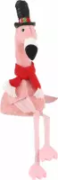 House Of Seasons Flamingo Rode Sjaal 19 X 16 X 56 Cm Pluche Roze