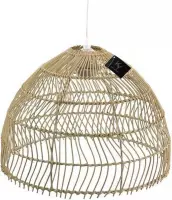 Hanglamp - hanglamp | wit | rotan | 24x24x35 cm - wit - 24x24x35