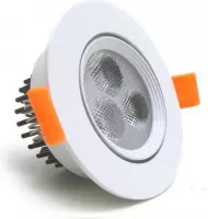 Verstelbare LED spot 3W 80 ° - Warm wit licht