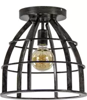 Straluma Plafondlamp Metaal “Antique Black” 1 x E27