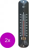 Nature Muurthermometer - Thermometer - 2 x Antraciet