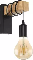 Hanglamp | Decoratielamp | Staal | Hout | Vintage | Binnen | Dimbaar Afhankelijk Lichtbron