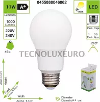 STANDAARD  LED BULB E27 11W 220-240V 4200K (Pack van 5) [Energie-efficiëntieklasse A +]