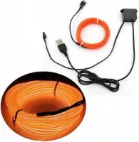 EL Wire - USB - 3 Meter - Oranje