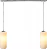 Olucia Janis - Hanglamp - Chroom/Wit - E27