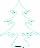 hangdecoratie kerstboom led 64 x 82 cm groen