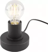 Olucia Rika - Moderne Tafellampvoet - Metaal - Zwart