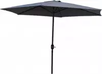 Parasol, parasol 300cm, strakke parasol, zonnescherm grijs