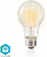 Nedis SmartLife LED Filamentlamp | Wi-Fi | E27 | 500 lm | 5 W | Warm Wit | 2700 K | Glas | Android™