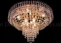 Plafondlamp Salle 8 Lichts (Kristal/Goud) - Ø60cm