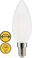 Proventa Longlife LED Kaarslamp E14 - Mat - ⌀ 35 mm - Kaars - 470 lm - Warm wit licht