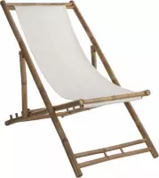 Tropical Bamboe Strandstoel 112 x 60 x 80 cm - Lichtbruin
