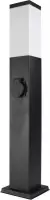Staande buitenlamp zwart 65 cm inclusief stopcontact | Hawi