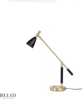 Belid - Tafellamp Frank 2.0 Zwart/Messing 46 cm