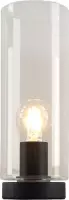 Olucia Iza - Design Tafellamp - Glas/Metaal - Transparant;Zwart