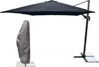 Kopu® Zweefparasol Vigo met parasolhoes - 250x250 cm vierkant - Antraciet