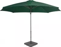 Parasol met draagbare voet groen