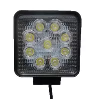 LED Werklamp 24W 12/24V vierkant