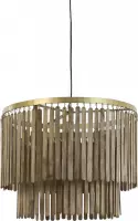 Light & Living hanglamp Ø60x43 cm GULAG hout donker bruin
