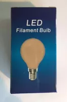 Gloeilicht Kogellamp LED 2W 45x75mm 2200K Flame Niet Dimbaar Kleine fitting E14