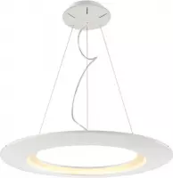LED Hanglamp - Hangverlichting - Concepty - 35W - Natuurlijk Wit 4000K - Wit Aluminium