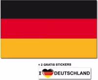 Duitse vlag + 2 gratis stickers