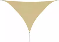 vidaXL Zonnescherm beige driehoekig 3,6x3,6x3,6 m oxfordtextiel