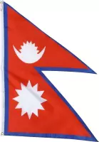 Trasal - vlag Nepal - nepalese vlag - hoogte 90 cm - contour gesneden