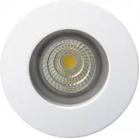 Inbouwspot badkamer: GU10 fitting IP65 wit ronde spothouder/armatuur voor badkamer excl lamp geschikt voor dimbaar