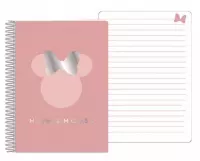 notitieboek A5 Minnie Mouse 14,5 x 21 cm papier roze/zilver