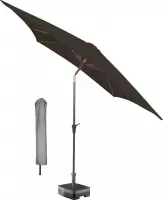 Kopu® vierkante parasol Altea 230x230 cm met hoes - Antraciet