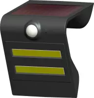 LED buitenlamp | solar LED muurlamp | dagnacht en bewegingssensor | daglichtwit 6000K | waterdicht IP65