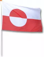 Vlag Groenland 150x255 cm.