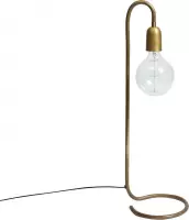 LAMP 65CM. FOIR LARGE BULB, RAW BRASS