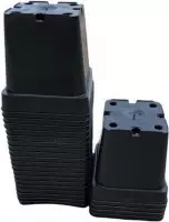 Kweekpot zwart - 11x11x11cm (25 stuks)