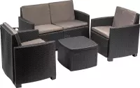 MaxxGarden Rattan loungeset - 4 persoons zithoek - wicker tuinset