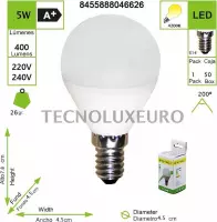 LED BULB, 5 W, 220-240 V, E14, 4200 K, 5 stuks [Energieklasse A+]