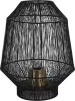 Light&Living Tafellamp Vitora mat zwart L 46 x Ø37