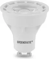 Groenovatie LED Spot GU10 Fitting - 5W - COB - 52x50 mm - Warm Wit