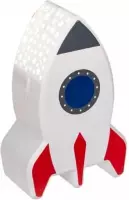 Nachtlampje raket met sterrenprojector in verschillende kleuren - Ruimte/space/heelal thema - Rocket lamp - Nachtlampje op batterijen - Kinderkamer/babykamer accessoires