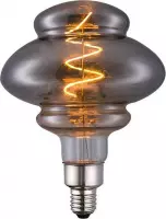 WOONENZO - Filament lamp LED 8 - E27 - grijs smoke - 4W