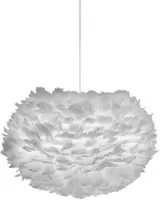 Umage EOS hanglamp lichtgrijs - Medium Ø 45 cm + Koordset wit
