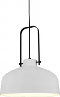 Artdelight - Hanglamp Mendoza - Wit / Zwart - E27 - IP20 - Dimbaar