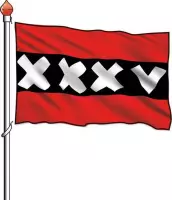 Vlag Amsterdam Kampioensvlag 35e titel (Seizoen '20 / '21) - 100x150cm - Amsterdam vlag - Ajax vlag