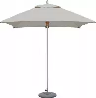 Tradewinds Aluzone Parasol (aluminium) - vierkant 2,2m X 2,2m - grote parasol - Ice Grey