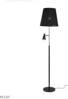 Costello leeslamp (met aparte spot) Zwart (zonder lampenkap 9068)