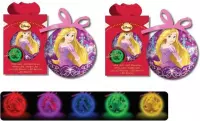 Disney Rapunzel kerstbal met GLOW licht | set van 2 stuks
