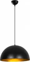 Moderne hanglamp zwart goud 40 cm | Canti